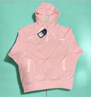 ASICS Women's Terry Pullover Hoodie Light Pink Size L thumbnail 1