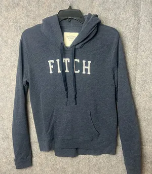 Abercrombie & Fitch Woman Medium Blue pullover‎ Hoodie Sweater thumbnail 1
