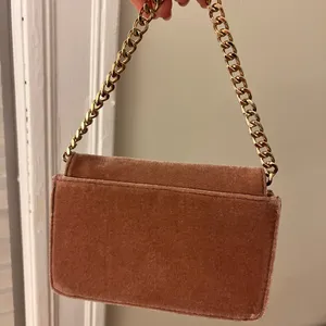 Anthropologie Velvet Mini Bag with Gold Chain thumbnail 2