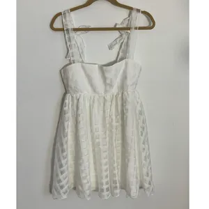 Amanda Uprichard Russo Dress‎ in White Check size medium thumbnail 4
