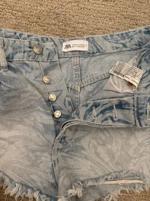 ZARA Jean Shorts High-Waisted thumbnail 3