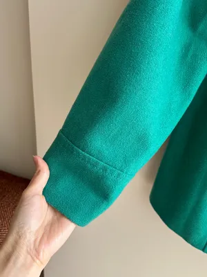 Old Navy Double Breasted Classic Wool Blend Pea Coat, Teal - Blue/Green, Size XL thumbnail 4