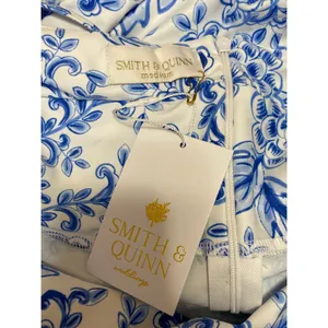 NEW Smith & Quinn Blue White Floral Sleeveless Cami Camisole Maxi A-Line Dress S thumbnail 5