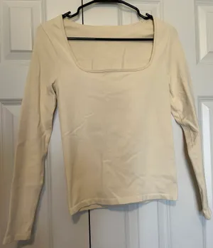 OQQ Amazon Square Neck Fitted Long Sleeve thumbnail 1