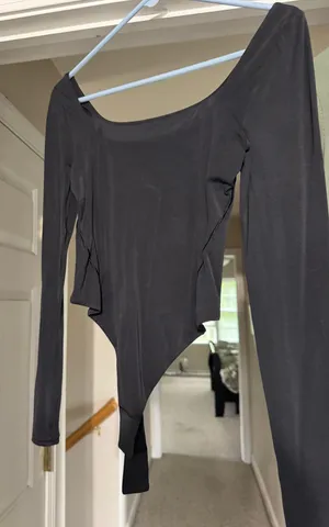 Lululemon wundermost ultra soft square neck long sleeve body suit thumbnail 1