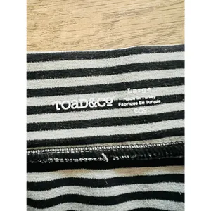 Toad&Co Paseo Ponte Knit Striped Pencil Skirt‎ Pull-On Stretch Zip Pocket Large thumbnail 3