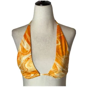 Naked Wardrobe Orange‎ Dreamsicle Two Piece Brazilian String Bikini Set Size L thumbnail 2