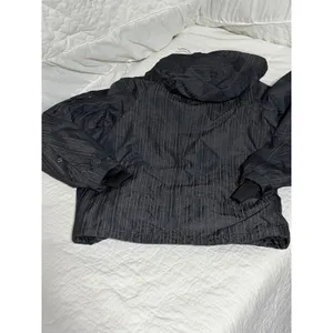 The North Face Womens L/G‎ Insulated Jacket Gray Pinstripe Hooded Zip Up thumbnail 5
