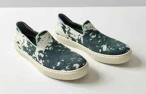 NEW Rothy's The Sneaker Sea Green Shibori Slip On Washable Shoes Size 6 thumbnail 1