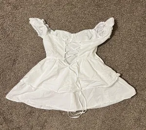 Ruffle Mini Skirt Corset Dress Mini Dress Off Shoulders Dress Slim Dress Summer thumbnail 2