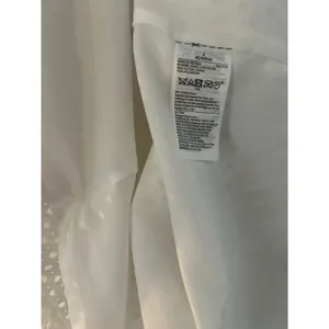 Banana‎ Republic White Eyelet Sleeveless V-Neck Midi Dress with Pockets Size 2 thumbnail 3