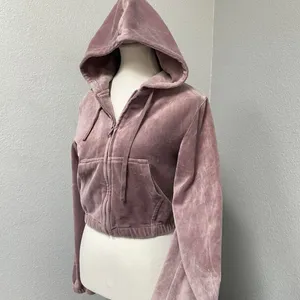 John Galt Velour Pants Mauve Pink Purple Anastasia Velvet Jacket Zip Up thumbnail 3