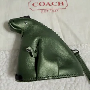 Coach Green Rexy Dinosaur Coin Purse Bag Charm thumbnail 2