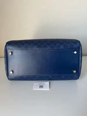 Coach Rowan Large Satchel Bag In Signature Canvas thumbnail 4