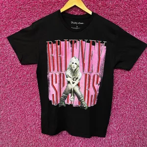Britney Spears Pop Star Black Tshirt size Medium thumbnail 1