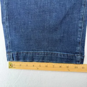 Banana Republic High Rise Wide Leg Crop Denim Jeans Dark Wash Plus Size 35 NWT thumbnail 13
