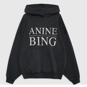Anine Bing Harvey Serif Sweatshirt in Black - NWT thumbnail 1