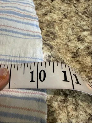 Women's Olive Scent White & Blue Striped Mini Skirt M thumbnail 3