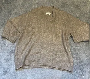 Mango V-Neck Knitted Sweater thumbnail 2