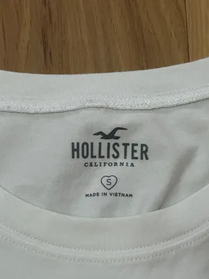 Hollister Cape Town White Baby Tee thumbnail 3