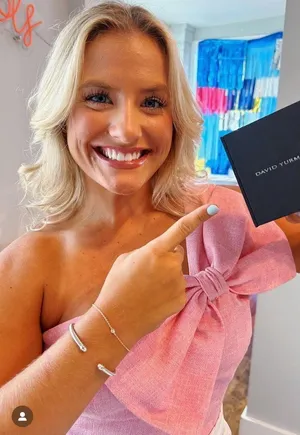 The Pants Store One Shoulder Pink Bow Top thumbnail 8