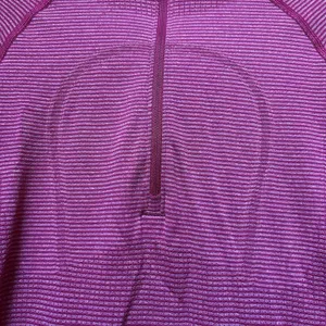Lululemon Pink Pullover Run Swiftly Tech 1/2 Zip Long Sleeve Top 4 Gym Workout thumbnail 4