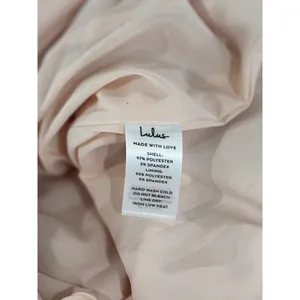 Lulus Dress Blush Pink Stunning Soiree Floral Ruched Midi V Neck Chiffon Small thumbnail 7