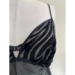 Inner Most Sheer Black Babydoll Slip Dress Y2K Lingerie Size M‎ thumbnail 4