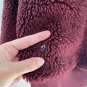 LULULEMON- Textured Fleece 1/2 Zip Red Merlot Pullover Hoodie Warm Comfy Cozy thumbnail 5