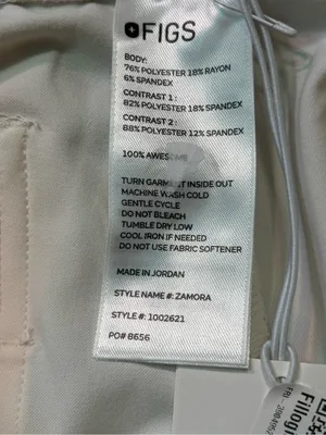 Figs Optic White Zamora Jogger Pant size medium/ regular NWT thumbnail 5
