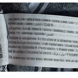 Abercrombie & Fitch Striped‎ Linen Blend High Rise Pleated Tapered Pants Small thumbnail 4