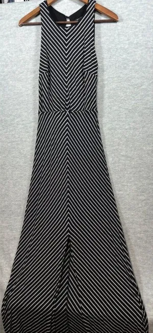 White House‎ Black Market Striped Maxi Dress S Casual Summer thumbnail 1