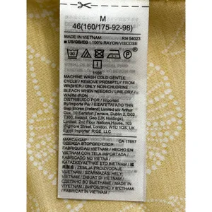 GAP crisscross straps midi side slits hanky yellow flowers dress, size medium thumbnail 11