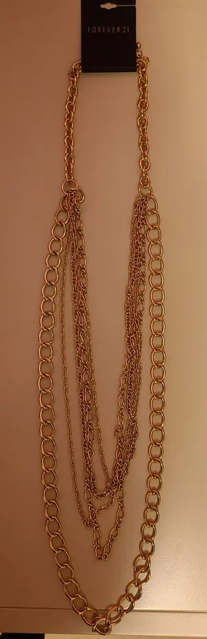Forever 21 Gold Layered Necklace thumbnail 3