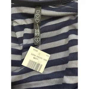 Womens Cocktail Party Mini Dress Navy White stripe size Small NWT thumbnail 3