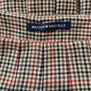 Brandy Melville Brown Plaid Pleated Tennis Mini Skirt Preppy One Size thumbnail 4
