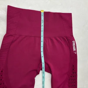Gymshark Burgundy Performance‎ Leggings Size M thumbnail 9