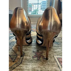 Jimmy Choo Toysen d'Orsay Black Suede Pumps Women's Sz 5.5 35 1/2 thumbnail 13