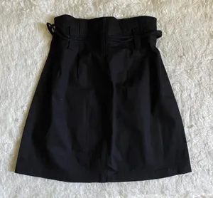 Paper Bag High Waist Retro Tie Skirt thumbnail 2