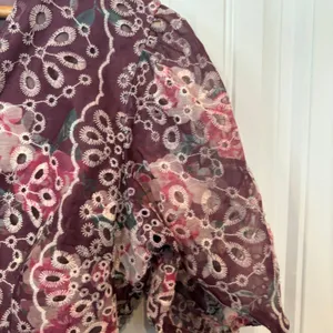 Altar'd State Burgundy Eyelet Floral‎ Dress Size Large thumbnail 4