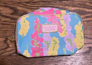 Lilly Pulitzer for Estée Lauder Floral Bag - Pink, Yellow, Blue thumbnail 1