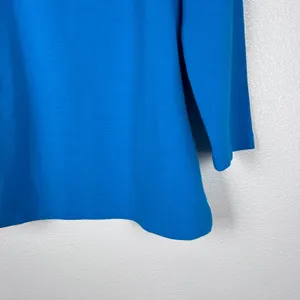 Boden Women's 3/4 Sleeve Scoop Neck Blouse Blue Sz 12 thumbnail 4