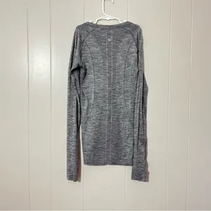 Lululemon Swiftly Tech Long Sleeve Shirt Gray Size 4 Running Athletic thumbnail 4