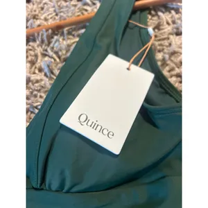 QUINCE Italian Plunge One Piece Swimsuit MINIMALIST NWT Palm Green Size Large L thumbnail 5