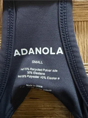 Adanola Women's Charcoal Blue One-Piece Swim Romper in Dark Gray thumbnail 2