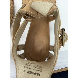 Freebird Poisn Huarache Bootie Sandals Tan Leather Woven Block Heel Womens 9 thumbnail 15