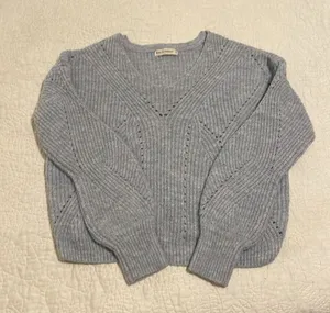 Moon & Madison Periwinkle Light Blue Knit Sweater thumbnail 1