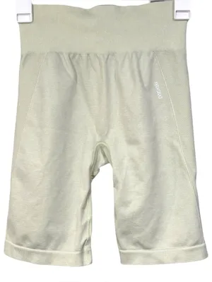 Gymshark Light Mint Green Knit Stretch Shorts Size Medium Womens thumbnail 1