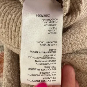 Maeve Anthropologie Mock Neck Sweater Women’s Small Beige Tan thumbnail 5