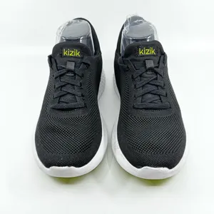 Kizik Athens hands-free sneakers in black with neon green mens 5.5 women’s 7 thumbnail 2